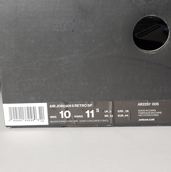 Sold Air Jordan 6 Retro SP Social Status Shoes - Picture 5 of 8